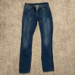 Levi straight denim jeans